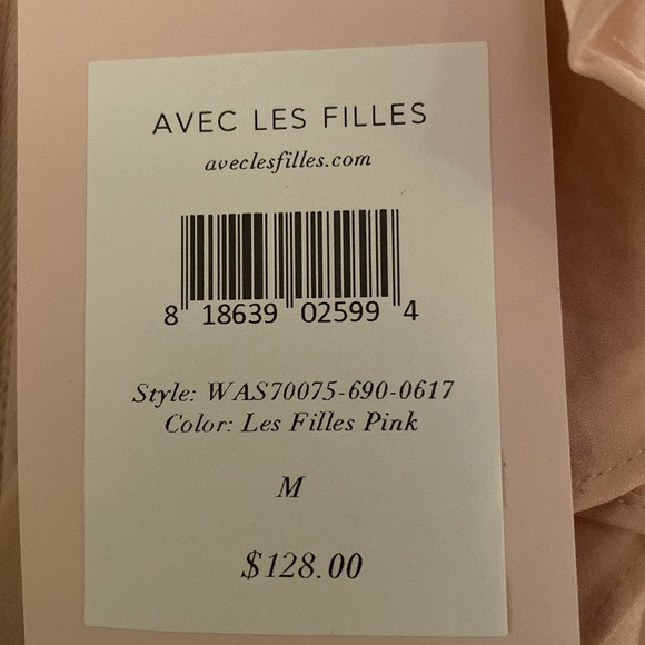 NWT Avec Les Filles Dress Pale Pink - Perfect Brunch Dress - Picture 3 of 3
